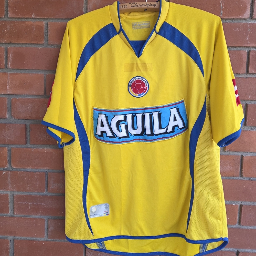 Colombia national team jersey 2006 kit lotto mens medium